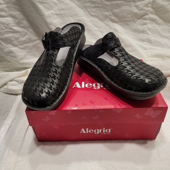 Alegria Classic - Houndstooth Maxi clogs - women's size 38 - Picture 3 of 16